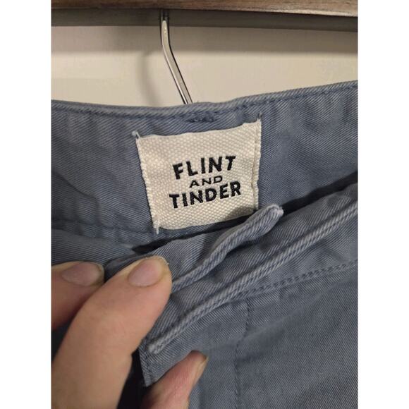 Men's Blue Flat Front Shorts - Picture 2 of 7